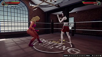 Bambi vs yuna nf3d female mma combat ring
