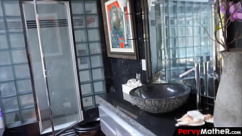 Big cock stepson stuffs his sinner stepmother before going a date