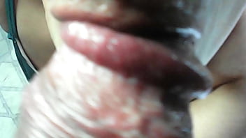 Mature stepmother sucks my cock