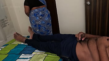 Servant jerking student cock in hostel