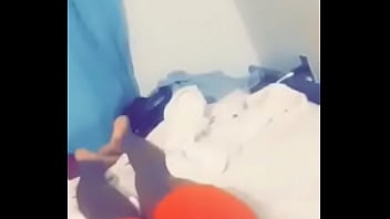 Tiny wiggling her booty from the back