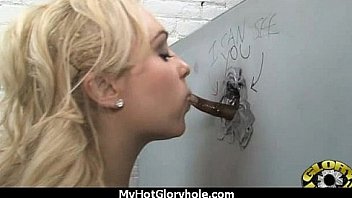 Gloryhole blowjob hottie makes every dick cum 5