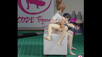 Anime figure breast feeding masturbation milf