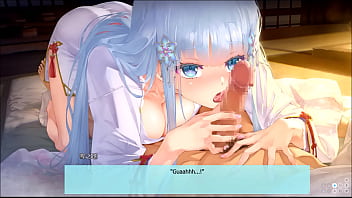 Snow white princess shirayuki hime gives a blowjob and sucking cum