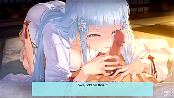 Snow white princess shirayuki hime gives a blowjob and sucking cum