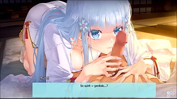 Snow white princess shirayuki hime gives a blowjob and sucking cum