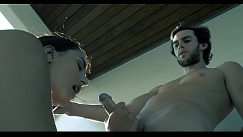 He comes to her just a moment after she has ejaculated masturbating and starts to lick her wet juicy pussy