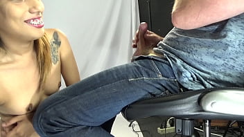 Hot latina sucks cock for practice