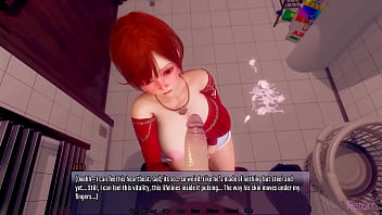 3d redhead milf strokes and licks your cock