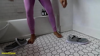 Girls need the bathroom and piss themselves 2025