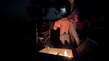 Rough sex in public park campsite very risky