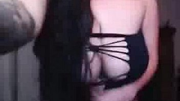 Stunning brunette with real curves teasing