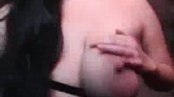 Stunning brunette with real curves teasing