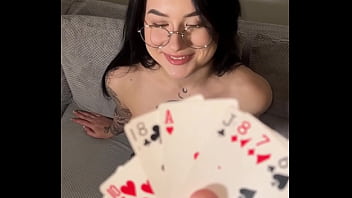 Showed her the trick and she showed her throat skills