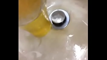 Pissing in a glass