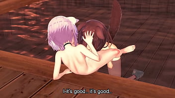 戌神ころね inugami korone and 猫又おかゆ nekomata okayu