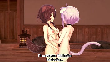 戌神ころね inugami korone and 猫又おかゆ nekomata okayu