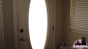 Cheating girlfriend throat fucked by office bully