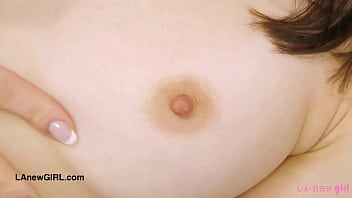 Brunette bombshell in the making naked close up