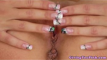 Solo playing babe shoves big toy