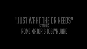 Joslyn jane's the sluttiest doctor rome major cums on her