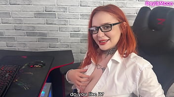 My stepmother woke me up while she was working and taught me trading sexy work atmosphere s1e26