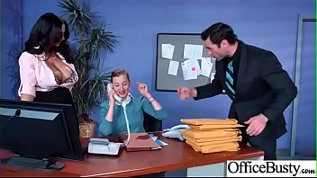 Hot nasty cute girl ava addams & riley jenner with big juggs like sex in office vid 06