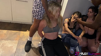 6 person group orgy with bbc rome major & friends