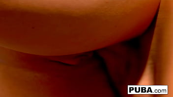 Hot babe gets a messy facial