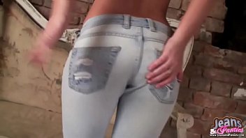 Tight blue jeans and sexy panties videos
