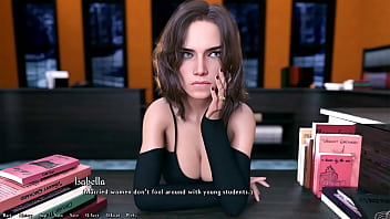 Being a dik #35 hot married busty long haired brunette teacher puts her tongue full of saliva down my throat inside the library