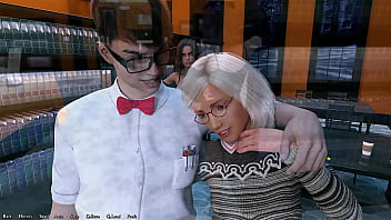 Being a dik #35 hot married busty long haired brunette teacher puts her tongue full of saliva down my throat inside the library