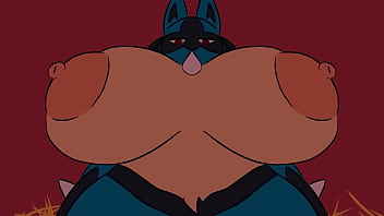 Riolu cornered by lucario