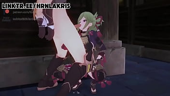 Itter fucks with kuki shinobu in the bathhouse horny