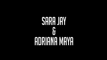 Horny af sexy adriana maya & hot sara jay scissor after cunnilingus