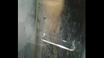 Indian british petite shy teen in shower