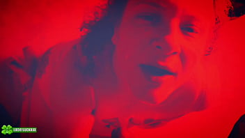 Lucky gurl kween bunny b red light special pov blowjob and throat fucking a bbc