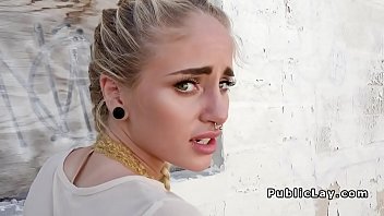 Friendly Stunning Blonde Bangs Outdoor Pov thumbnail