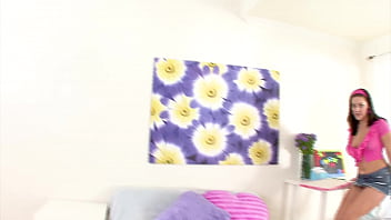 Gracie glam 19 yo cutie huge cock pov blowjob and swallow cum load of her lillipop