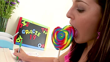 Gracie glam 19 yo cutie huge cock pov blowjob and swallow cum load of her lillipop Gracie glam 19 yo cutie huge cock pov blowjob and swallow cum load of her lillipop