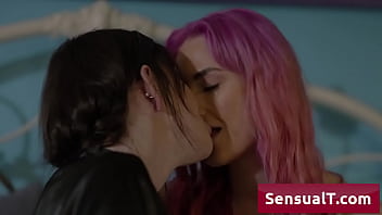 Amazing Busty Transsexual Black Haired Teenager Enjoy Getting Seduced By Her Horny Friend For A Nice Blow thumbnail