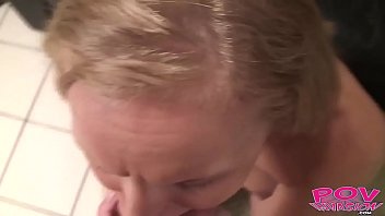 Cute blonde leah does pov blowjob