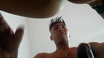 Fucking with my neighbor in his brother's room til he creampies me