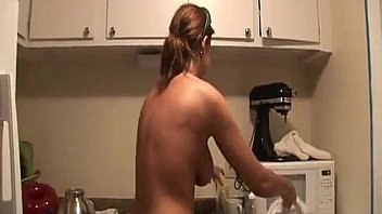 This slut stripteased