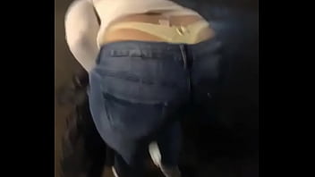 Azn girl tight jeans thong slip