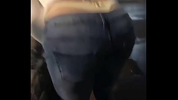 Azn girl tight jeans thong slip