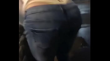 Azn girl tight jeans thong slip