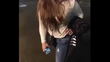 Azn girl tight jeans thong slip