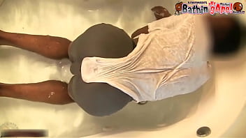 Black Twink Gets His Butt Wet With A Big Buttplug Gaping Asshole In The Bath Tub Angle 2of2 Dj Buttpussy thumbnail