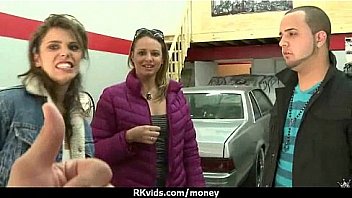 Tight teen fucks a man in front of the camera for cash 23